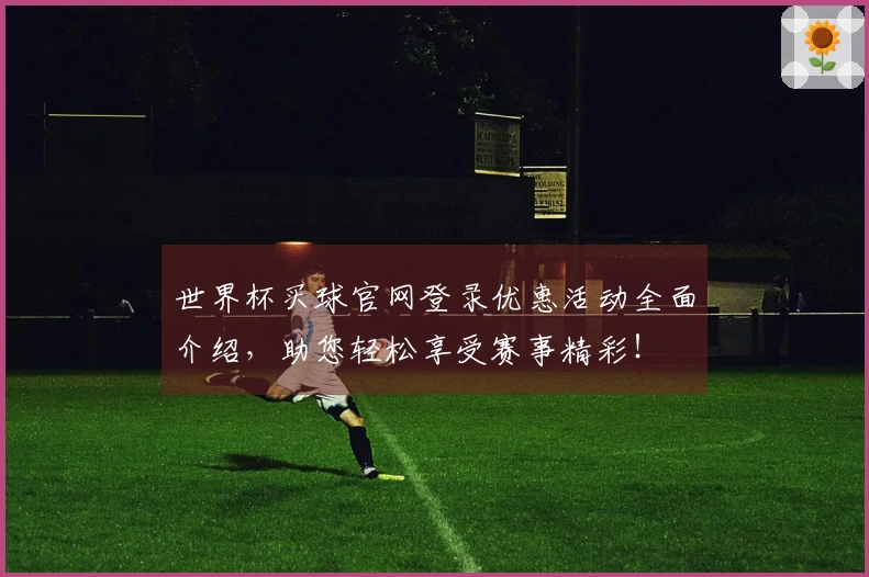 世界杯买球官网登录优惠活动全面介绍，助您轻松享受赛事精彩！